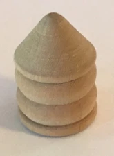 Wooden Thimble Vintage Souvenir Collectible