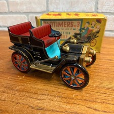 Antique Auto Old Timer's Car No. 3 Lever Action Tin Litho Model T Toy Japan