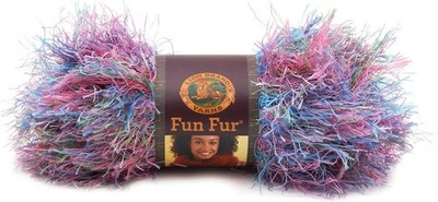Lion Brand Fun Fur Prints Yarn - #208  Tropical 1.5 oz - 6 Skeins (2-3Packs)