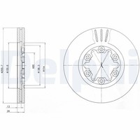 2X Bremsscheibe Delphi BG3559 FüR ET Ford UN Mazda 50 BT Serie Ranger ER EQ 4X4