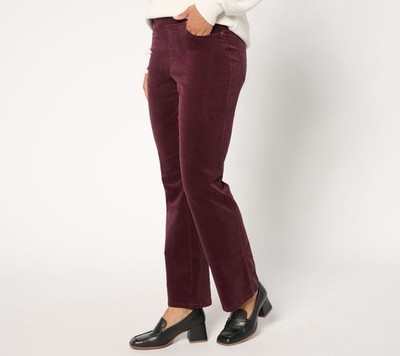 Maya J Women's Pants Sz 16 TripleLuxe Corduroy Boot Cut Pant Purple A663058