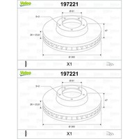 2X Valeo Bremsscheiben Vorne 300Mm BelÜFtet Passend FÜR Renault Laguna | 197221