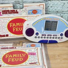Vtg 1997 Tiger Family Feud Handheld Electronic Game  2 New Cartridges - Tested