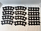 Lego Duplo Black Train Track 12 Piece Lot Curved/Straight Set #1047 Vintage 1986