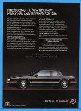 1986 Cadillac Eldorado Black General Motors Microchip Technology Classic Car Ad
