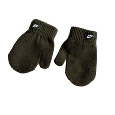 Nike Toddler Army Green Mittens Olive Green Knit NWOT