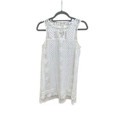 Cupcakes and Cashmere delicate white lace dress with attached lining. Sz S