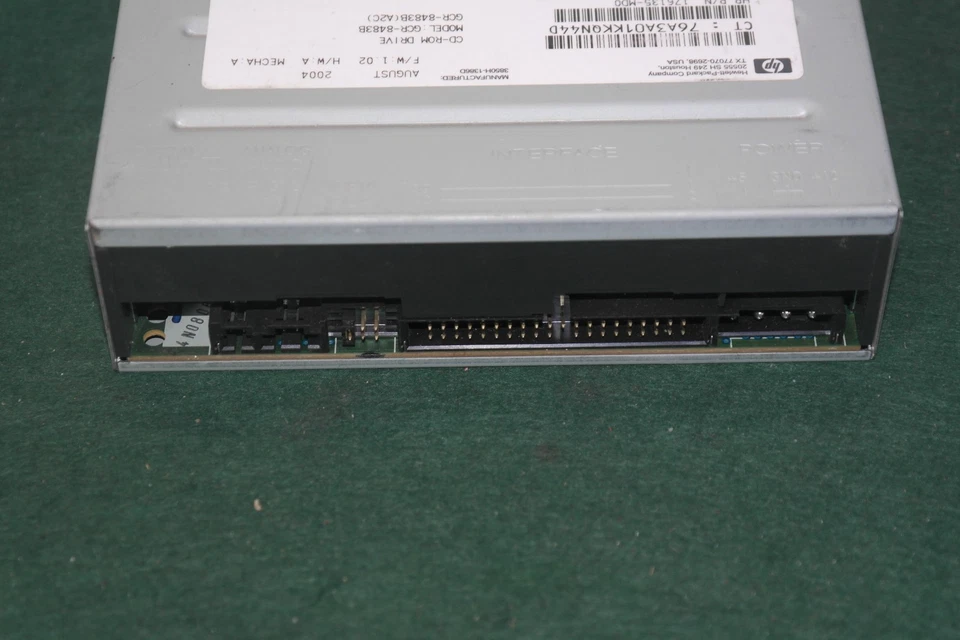HP GCR-8483B CD-ROM DRIVE IDE PATA ATA ATAPI 5.25'' black working retro - Image 4 of 4