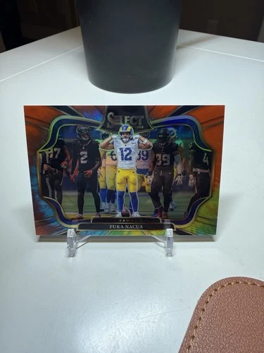 2025 Panini Select PUKA NACUA #421 Field Level Tie-Dye Prizm 14/25 LA RAMS