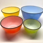 New ListingANCHOR HOCKING FIRE KING BOLD COLORS VINTAGE MIXING BOWL SET