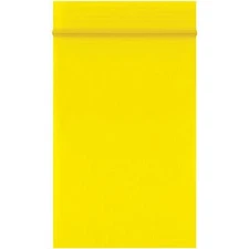 2 x 3" Yellow Reclosable Poly Bag 2 Mil Lock Seal Zip Plastic Baggies 1000/Pack
