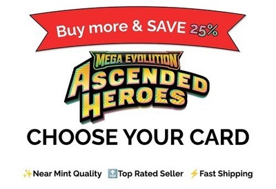 Pokemon Ascended Heroes Singles - Common/Uncommons - Choose Your Card!