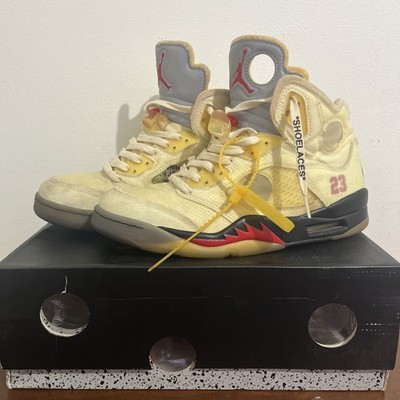 Jordan 5 Off White Sail Size 9.5 