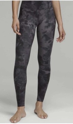 Lululemon Align High-Rise Pant 28'' Sz 4 Diamond Dye Pitch Grey Graphite Grey