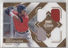 2016 Panini Elite Extra Edition Quad Materials Holo Gold 49/99 Yoan Moncada 0f8