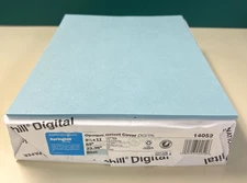 65# Blue Springhill Digital Opaque Cover 8.5" x 11" Cardstock  Paper 250/Pack