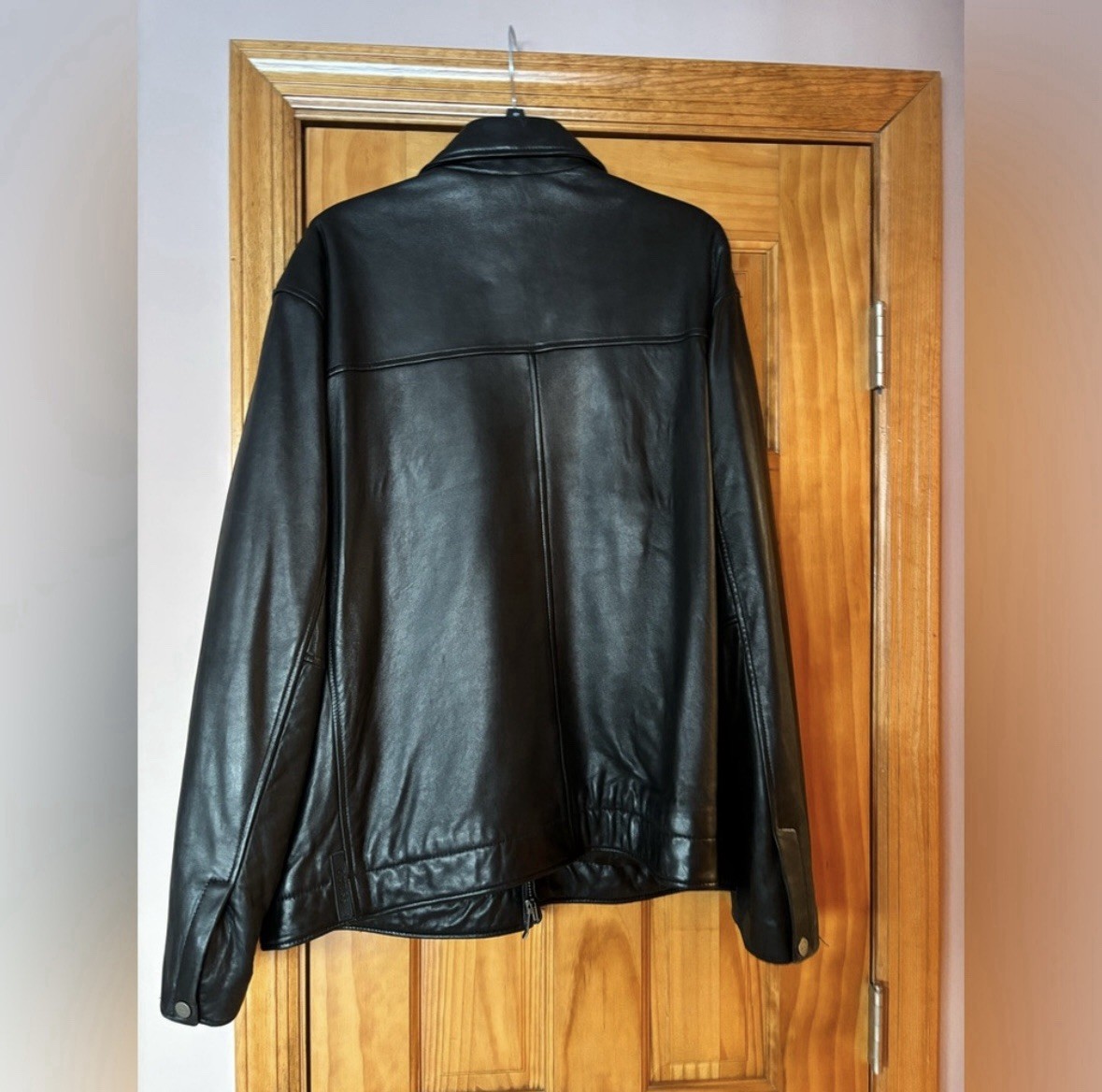 Vintage Guess 1981 Black Leather Jacket Size XLMen's Biker Rock