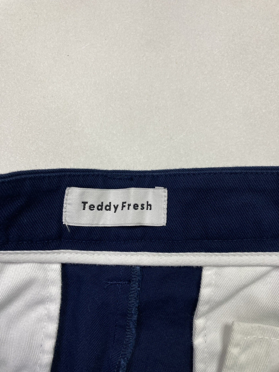 Teddy Fresh Chino Pants Men 28 x 30 Navy Blue | eBay