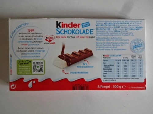 Advertising Ferrero 2024 / Kinder Chocolate / 1968 Invents Michele Ferrero...