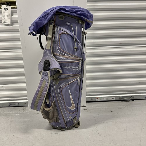 Nike Golf Extreme Sport Carry Bag Purple/White with Strap and Rain Cover