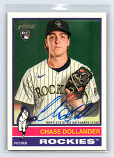 Chase Dollander Rookie 2025 Topps Heritage High Number Real One Auto #ROA-CHD