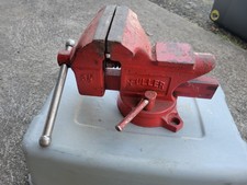 Vintage Fuller Bench Vise 3-1/2 Steel Jaws An...