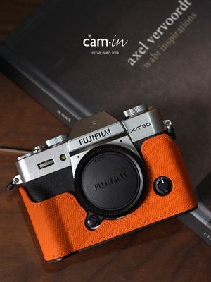 Cam-in Genuine Leather Camera Half Case Bag Cover For X-T30 XT30