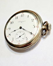 Antique 1904 Elgin Pocket Watch. Grade 210 16 Size RUNS