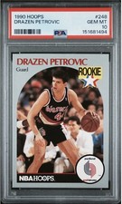 1990-91 NBA Hoops Drazen Petrovic Rookie #248 PSA 10 Trail Blazers