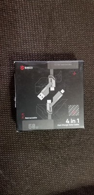 SHEZI 4-in-1 USB C Cable Lightning Cable Cord 60W NIB