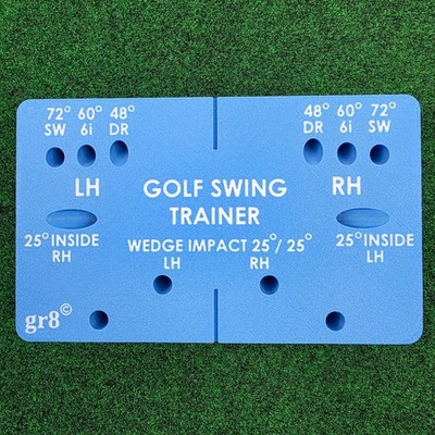 Gr8 Improved Golf Swing Trainer Weighted Alignment Brick LH/RH Optional Stick 