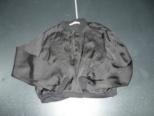 Zara Satin Cropped Floral Embroidered 1/2 Half Zip Jacket Women's Size Small