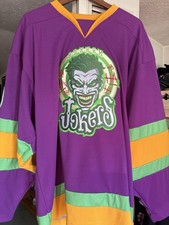 Jokers Hockey Jersey Long Sleeve Size 40 Purple Green Yellow Regular Men's Style