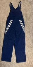 Adidas Originals Navy Blue Overalls Size M Trefoil 3-Stripes Jumpsuit Rare