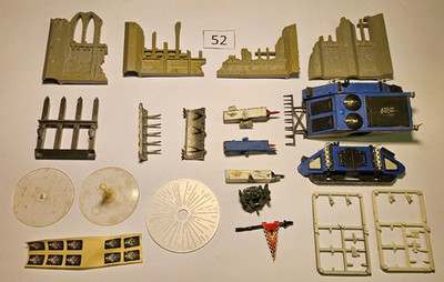 Warhammer 40k Space Marines Ultramarines -52- Ruins, Whirlwind & diverses