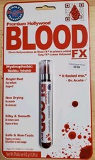 Tinsley Transfers Bright Red Hollywood Quality Hydrophobic Fake Blood FX. 6 Pack