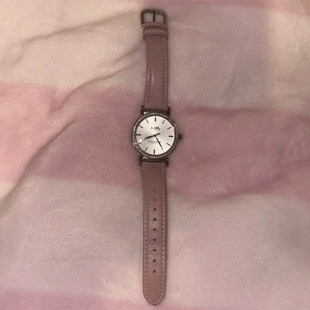 NWT Coach Pink Leather‎ Bling Watch | eBay display picture 1