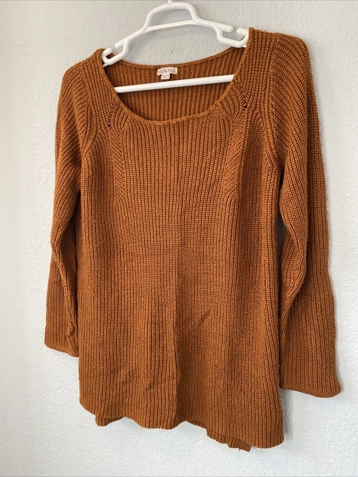 Suéter Pullover Mujer Merona Marrón Manga Larga Talla XXL.    #J Foto 2 de 4