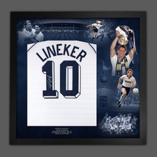 Gary Lineker  Shirt Framed, Signed, approved with Legacy Authentication COA