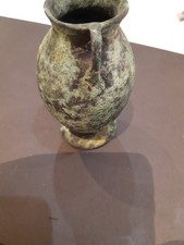 Ancient Roman Vase Exuding Beautiful Well Preserved Patina