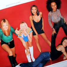 ORIGINAL 1998 THE SPICE GIRLS TOUR-ONLY POSTER VICTORIA BECKHAM MEL C MELANIE