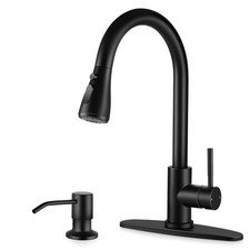 Matte Black Kitchen Sink Faucet, Homikit High Arc Stainless Steel S... Fast Ship