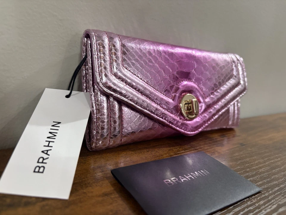 Brahmin Veronica Fold Wallet In Rose Water Akoni NWT - Image 2 of 4