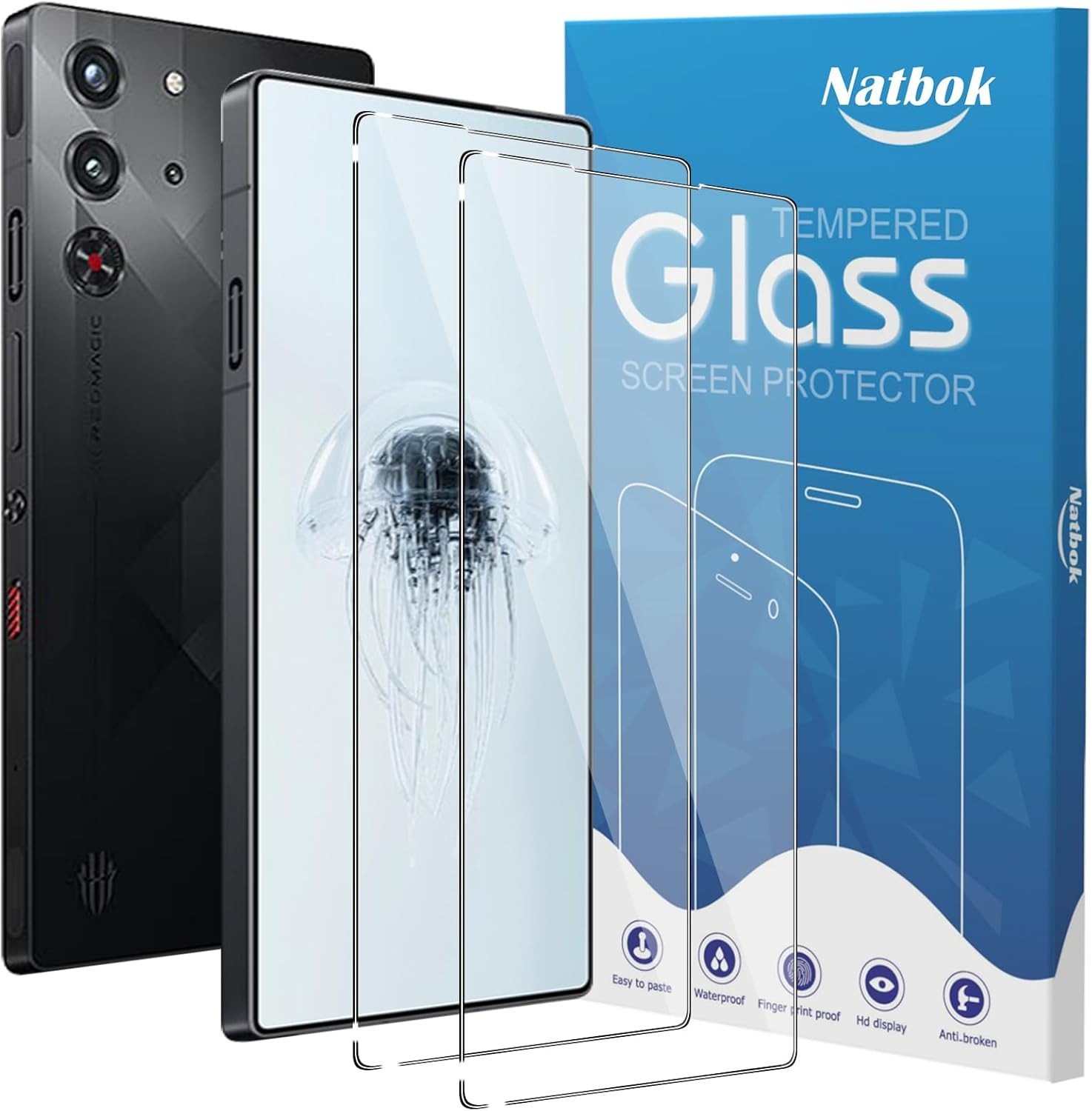 2 Pack Compatible with Red Magic 11 Pro+/10 Air/10 Pro+/10S Pro/10S Pro+ Screen