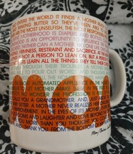 Tuscany Collection Japan Multicolor Ceramic Mug, Mother Quote, Glossy Finish