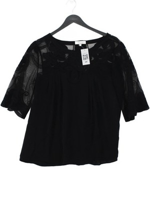 Somerset by Alice Temperley Damen Top UK 12 schwarz Seide mit Polyester Basic