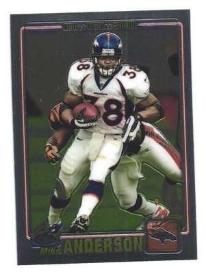 2001 Topps Chrome NFL Football Denver Broncos Mike Anderson