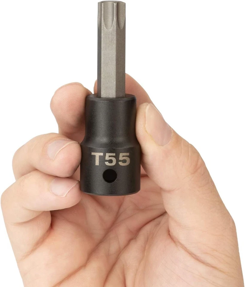 TEKTON 1/2 Inch Drive x T55 Torx Impact Bit Socket | SIB24255 - Image 3 of 4