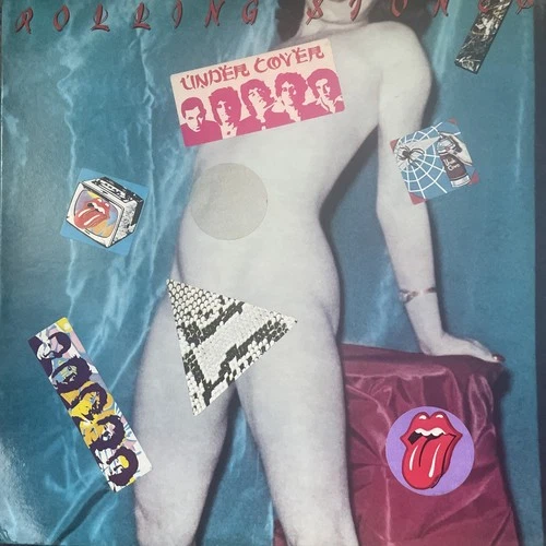 ROLLING STONES Undercover 1983 RSR Classic Rock LP EX / EX+ Stickers + Flyer