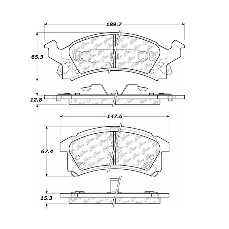 For 1995-2005 Pontiac Sunfire | Centric Front Disc Brake Pads | Fast Shipping - Image 4 of 4